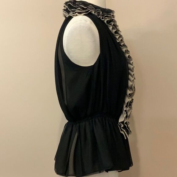 NWT Robert Rodriguez Neiman Marcus ruffled Top XS - Picture 5 of 13